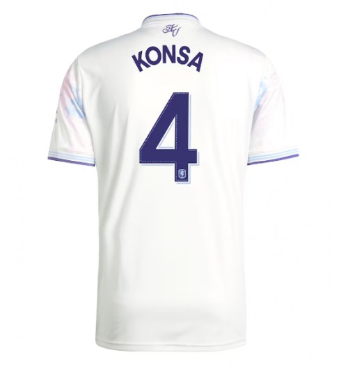 Aston Villa Ezri Konsa #4 Alternativní Dres 2025-26 Krátký Rukáv Aston Villa Ezri Konsa #4 Alternativní Dres 2025-26 Krátký Rukáv